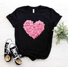 2020 Pink Love Print Short Sleeve Casual Breathable Sports Funny Hip Hop Couple Summer Short Sleeve T-Shirt 2024 - buy cheap