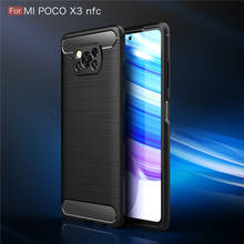 For Xiaomi Poco X3 NFC Case Silicone Rugged Armor Soft Cover Case For Xiomi Xiaomi Mi Poco X3 NFC Phone Fundas 2024 - купить недорого