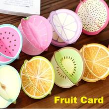 50 pacote kawaii 3d frutas cartão com envelope nove design aleatório diy laranja melancia cartões cartão postal cartão de mensagem 2024 - compre barato