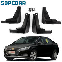 SOPEDAR-Juego de aletas de barro moldeadas para coche, guardabarros delanteros y traseros para Chevrolet Cruze 2017 2018 2024 - compra barato