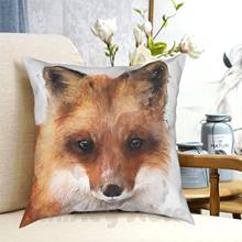 Encounter Pillow Case Printed Home Soft Throw Pillow Fox Red Foxes Cute Fauna Wildlife Animal Animals Wild Forest 2024 - buy cheap