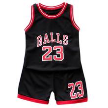 Criança menino roupas de verão crianças basquete uniforme do bebê meninos treino 2 pçs conjunto crianças meninos roupas esportivas conjunto colete curto roupa 2024 - compre barato