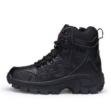 Black Men's Military Boot Combat Winter Mens Ankle Boot Army Boot Male Shoes Work Safety Shoes Desert Boots Men Big Size 39-46 2024 - buy cheap