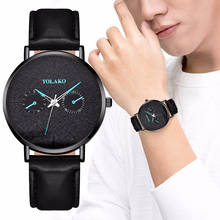 Hot Sale Men Leather Business Watches Luxury Male Sport Watch Quartz YOLAKO Clock Relogio Masculino 2024 - buy cheap