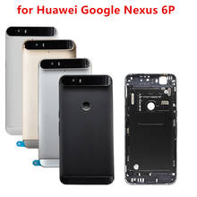 for Huawei Google Nexus 6P Battery Back Cover Rear Door Housing +Top Glass Camera Flash Lens Replacement Repair Parts 2024 - buy cheap