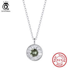 ORSA JEWELS 2021 Trend 925 Sterling Silver Luxury Pendants Necklace Shiny Austrian Crystal Fashion Elegance Women Jewelry SWN02 2024 - buy cheap