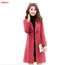 Autumn Winter Women Coats And Jackets 2019 New Elegant Blends Woolens Overcoat Plus Size Double Breasted Female Wool Coats W1594 2024 - buy cheap