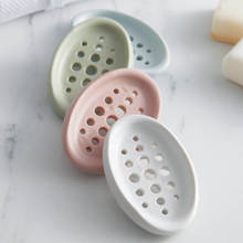 1Pcs Silicone Shower Soap Box Draining Soap Holder Kitchen Gadgets Draining Tools Non-slip Bath Accessories Hollow Soap Dish 2024 - buy cheap