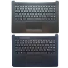 New US laptop Keyboard  for HP 14-CM 14-CK 14T-CM000 14-CK0001TU 14q-cs0000TU Palmrest upper Touchpad Cover 2024 - buy cheap