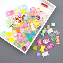 20/30/50Pcs Color Resin Candys Figurines DIY Craft Supplies Artesanato Materials Hair Decor Accessories Phone Shell Appliques 2024 - buy cheap