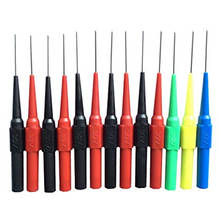 13Pcs Insulation Piercing Needle Non-Destructive Pin Test Probes,4mm Banana Socket for Car Tester Red/Black/Blue/Green/Yellow 2024 - buy cheap
