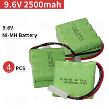 4 шт./лот Высокое качество AA 9,6 V 1800mAh Ni-MH аккумуляторная батарея Бесплатная доставка 2024 - купить недорого