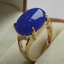 Anillo de jade azul oscuro favorito de mujer, joyería de último diseño, (7,8,9 #) 2024 - compra barato