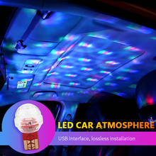 Decoração do carro interior do carro de luz ambiente mini usb led atmosfera luz colorida veículo estilo acessórios 2024 - compre barato