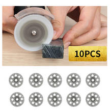 10Pcs/set Dremel Diamond Cutting Disc For Dremel Rotary Tools Accessories with 2 Mandrel 2024 - buy cheap