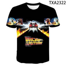 Camiseta de la película "Back to The Future" para hombre, mujer, niño y niña, camiseta 3D a la moda, camisetas de manga corta 2024 - compra barato