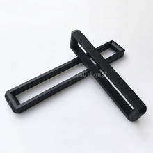 1PCS Matte Black Stainless Steel Double Shower Glass Door Handle Square Back-to-Back Bathroom Sliding Door Handle GF78 2024 - buy cheap