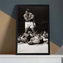 Классическая Картина на холсте Мухаммеда Али, Знаменитый боксер, вдохновляющий постер и печать, настенные картины для гостиной, домашний декор 2024 - купить недорого