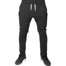 Men Solid Color Sweatpants Elastic Drawstring Trousers Sport Joggers Bottoms Men's Clothing 2021 2024 - buy cheap