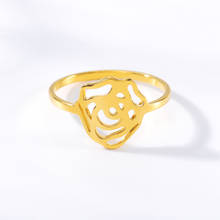 Романтическая роза кольца для женщин Свадебные ювелирные изделия из нержавеющей стали пара обручальное подарок обещающее кольцо 2019 Anillos Mmujer BFF 2024 - купить недорого
