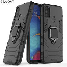 Para samsung galaxy m21 caso armadura magnética anel de dedo anti-knock caso para samsung m30s m21 capa para samsung m30s caso 6.4 polegada 2024 - compre barato