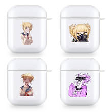 Himiko toga boku no hero academia, capas de mangá para apple airpods 1 2, caixa de fone de ouvido sem fio bluetooth, proteção clara, escudo protetor 2024 - compre barato