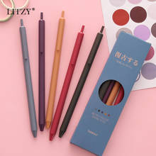 LITZY 5pcs Retro Colors Gel Pens 0.5mm Kawaii Morandi Neutral Pen Diary Journal Pen School Supplies Office Writing Stationery 2024 - buy cheap