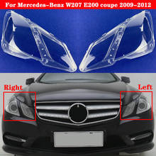 Cubierta de faro delantero de coche, pantalla de lámpara para mercedes-benz Clase E W207 2009-2012 E200 coupe, tapas de carcasa de lente de vidrio 2024 - compra barato