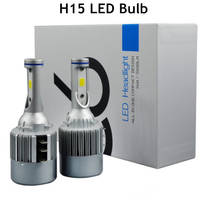 2 ampoules Car H15 LED Bulb Headligh 50W 5000LM Wireless Car Headlight Lamp 12V Conversion Driving Light White For VW Audi BMW 2024 - buy cheap