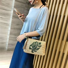 Women Summer Beach Tote Handbag Ladies Rattan Straw Wicker Casual Crossbody Bags 2024 - buy cheap