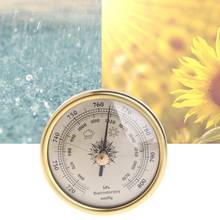 72mm Wall Hanging Barometer 1070hPa Gold Color Round Dial Air Weather Station With Retail Package 2024 - buy cheap