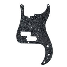 New 13 Hole Electric Bass Pickguard Pick Guard Scratch Plate Black Pearl 4Ply for PB Bass 4 Strings 2024 - buy cheap