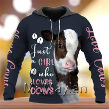 Love Cows 3D Full Printed Animals Hoodies women/men Hipster Streetwear Outfit Spring Girls Hiphop Hood Sweatshirts Tops Clothes 2024 - buy cheap