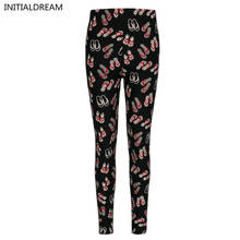 High Quality Sexy Leggings Women Floral Print Leggings Stretch Pants Winter Fun Cotton Soft Leggings Printed 2024 - buy cheap