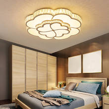 Lámpara de techo de cristal para dormitorio principal, accesorio simple y moderno, cálido y romántico, para sala de estar, balcón, trébol de cuatro hojas 2024 - compra barato