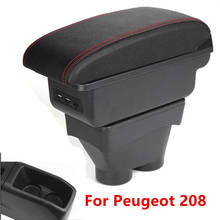 For Peugeot 208 Armrest Box Peugeot 208 Universal Car Central Armrest Storage Box modification accessories 2024 - buy cheap