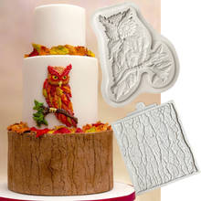 Tree Bark & Owl Molds Fondant Cake Decorating Tools Silicone Molds Sugarcrafts Chocolate Baking Tools for Cakes Gumpaste Form 2024 - buy cheap