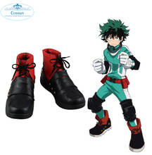 Botas de cosplay de my hero academia, sapatos de anime my hero academia boku no hero akademia izuku midoriya 2024 - compre barato