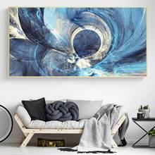 Abstract Creative Blue Lines Canvas Painting Modern Posters and Prints Wall Art Pictures for Living Room Home Decoration Cuadros 2024 - buy cheap