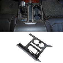 Soporte de copa de cambio de marchas, Panel de decoración para Ford F150 2015 2016 2017 2018 2019 2020 2021, accesorios interiores de fibra de carbono ABS 2024 - compra barato