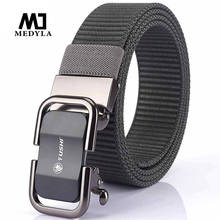 Médicla cinto tático masculino preto avançado, fivela automática militar náilon macio cinto esportivo militar mdb050 2024 - compre barato