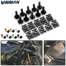 Universal motocicleta carenagem parafusos fixador clipes parafuso porcas para 990 superadventure 1050 rc125/125 rc8 r 2024 - compre barato