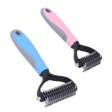 Hair Removal Comb for Dogs Cat Detangler Fur Trimming Deshedding Brush Grooming Tools For matted Long Hair Curly Pet S/L C42 2024 - buy cheap