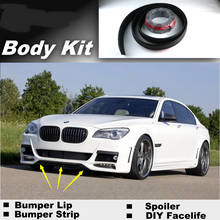Parachoques de labios para coche, accesorio para BMW 7 E32 E38 E65 E66 E67 E68 F01 F02, Spoiler de tienda, Kit de carrocería + tira 2024 - compra barato