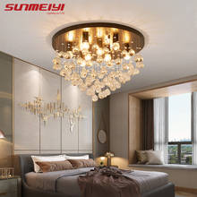 Luminária de teto em cristal para sala de estar, cozinha, sala de jantar, nórdico, iluminação industrial 2024 - compre barato
