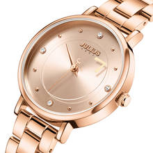 Julius Floating Minute Hand-reloj de cuarzo japonés para mujer, pulsera elegante de hora a la moda, cadena, caja de regalo de cumpleaños para niña, novedad 2024 - compra barato
