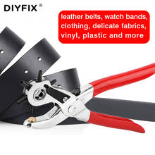 DIYFIX-perforadora de correa de cuero portátil, herramienta Universal de perforación de correa doméstica para reloj, tarjeta de plástico, ropa 2024 - compra barato