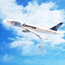 1/400 16cm Egypt Air B777, avión, modelo de avión, juguete para niños, regalo de colección 2024 - compra barato