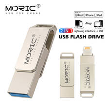 Metal USB Flash Drive 128gb OTG Pen Drive 32gb 64gb Usb2.0 Flash Disk for iPhone X/8 Plus/8/7 Plus USB Memory Stick with keyring 2024 - buy cheap