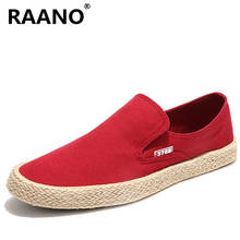 Spring Summer Men Flat Casual Shoes Male Breathable Canvas Shoes Man Fashion Soft Slip On Espadrilles For Men Hemp Loafers Shoes 2024 - buy cheap